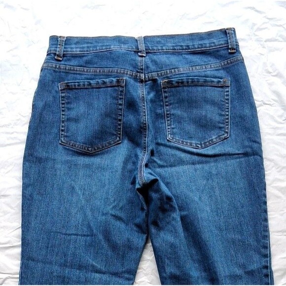 Gloria Vanderbilt Sz 10 Womens Blue Jeans Pocket Denim Button Zip Adult Amanda - Picture 5 of 9